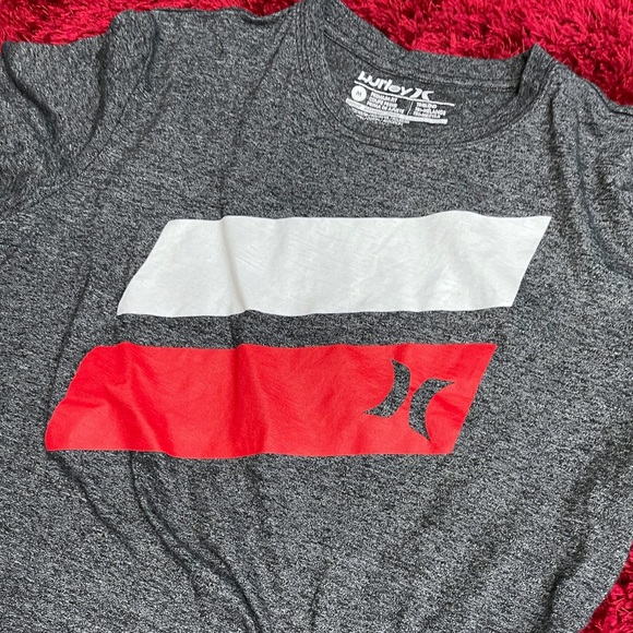 Hurley Surf Skateboard Medium Snowboard Retro Shirt Heather Grey - Picture 3 of 7